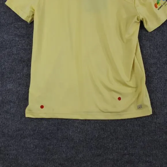 Lacoste Sport Shirt Mens Small Miami Open Polo Yellow Tennis Ultra Dry Preppy - Picture 9 of 16